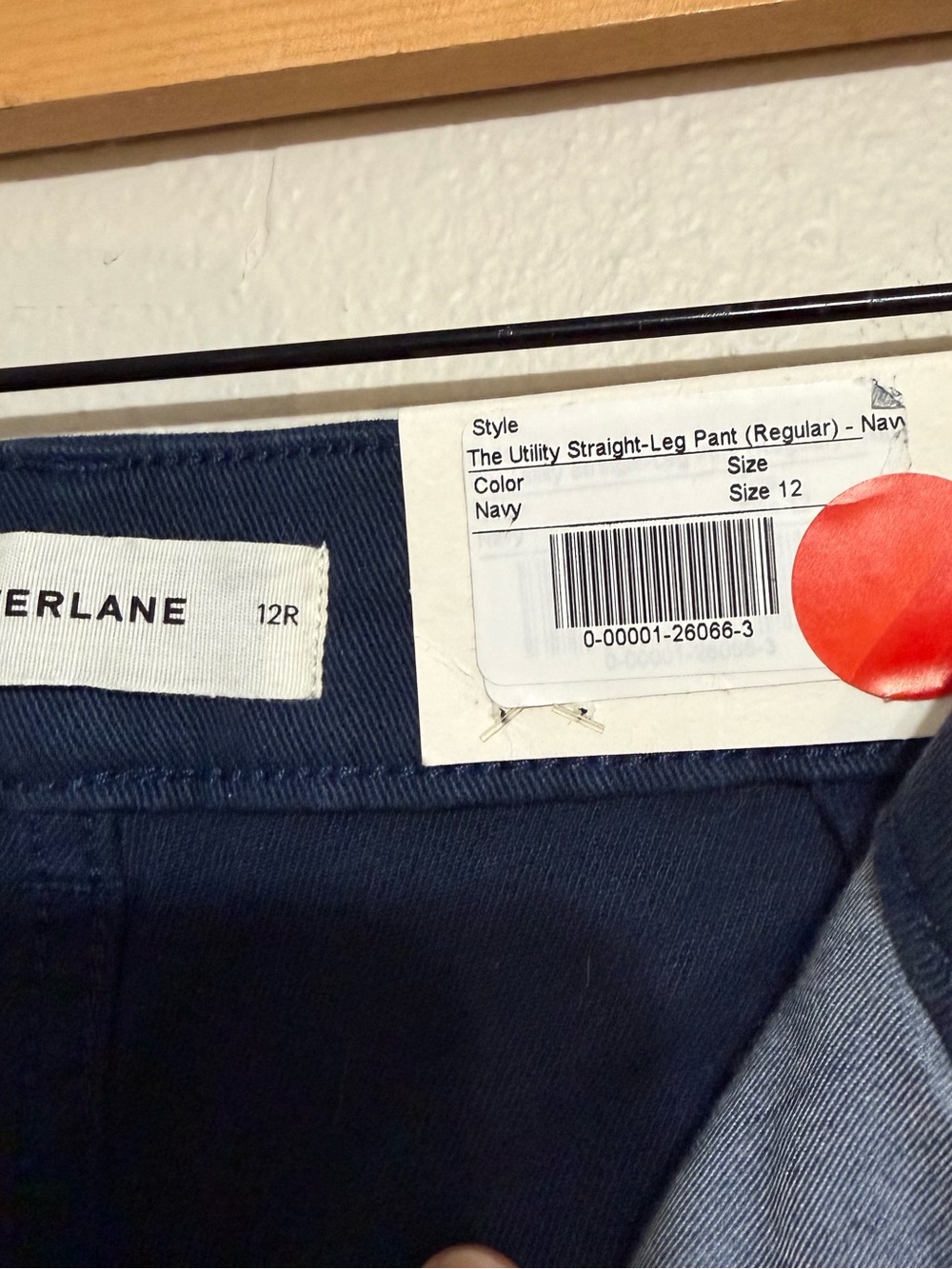 Everlane Navy Utility Straight-Leg Pants